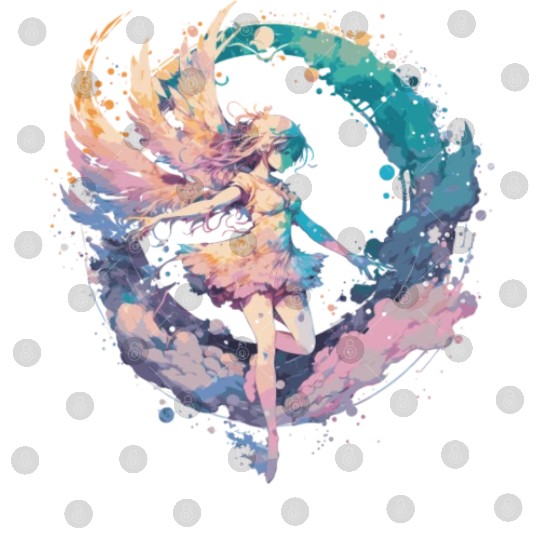 Watercolor Fairy Painting Fairycore Pastel Goth Bu Digital Files