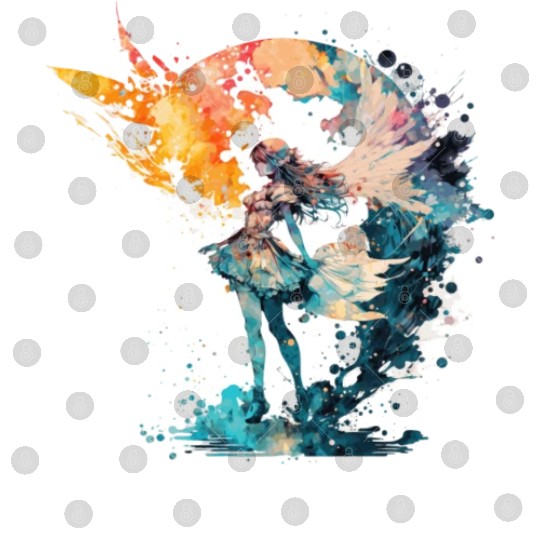 Watercolor Fairy Art Fairycore Grunge Pastel Goth Digital Files