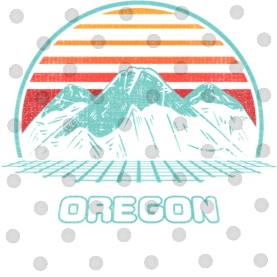Oregon Mountain Hiking 80S Style Digital Files