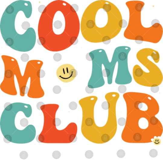 Cool Moms Club Groovy Hippie Theme Mother Day Digital Files