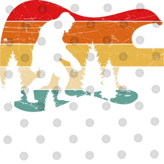 Bigfoot Guitar Vintage Sasquatch Believers Digital Files