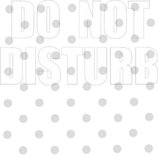 Do Not Disturb - Airplane Airport Train Subway Digital Files