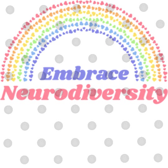 Embrace Neurodiversity Rainbow Digital Files