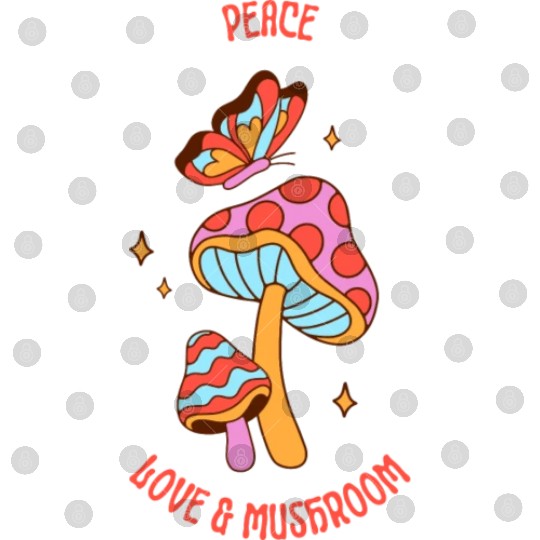 Peace Love & Mushroom Digital Files