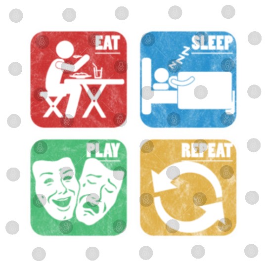 Eat Sleep Play Acting Actor Actress Movie Theatre Digital Files