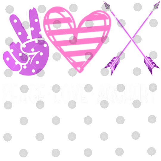 PEACE LOVE ARCHERY Bow & Arrow Shooting n Girls Digital Files