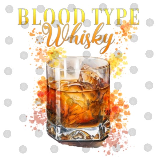 Blood Type Whisky Cocktail for Bartender Digital Files