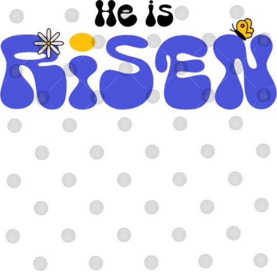 He Is Risen Groovy Christian Easter Digital Files