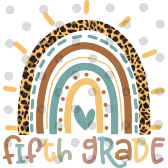 Fifth Grade Rainbow Girls Boys Teacher Team Digital Files