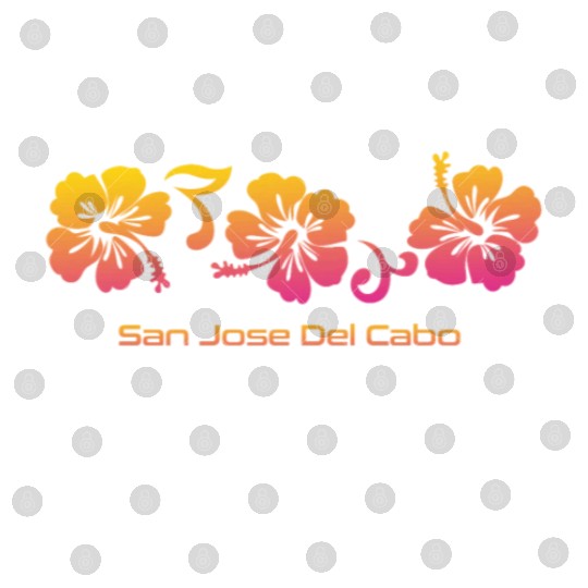 San Jose Del Cabo Mexico Hibiscus Souvenir Digital Files