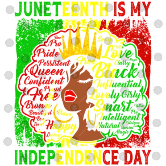 Queen Wo Juneteenth Is My Independence Free Day Digital Files