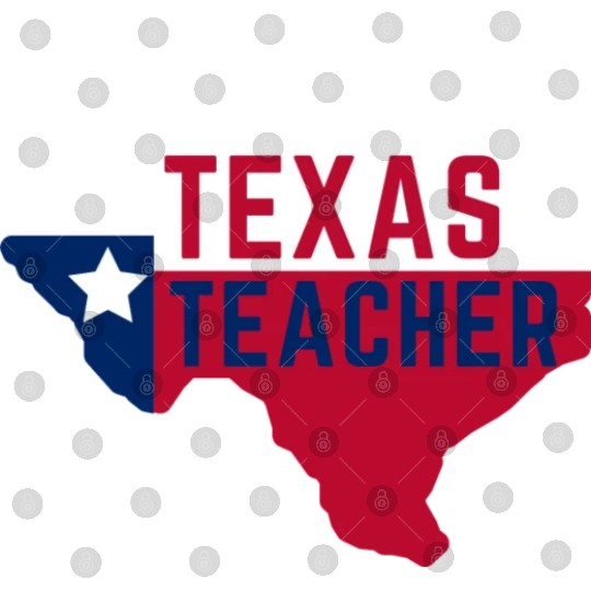 Texas Teacher Life Flag Style Digital Files