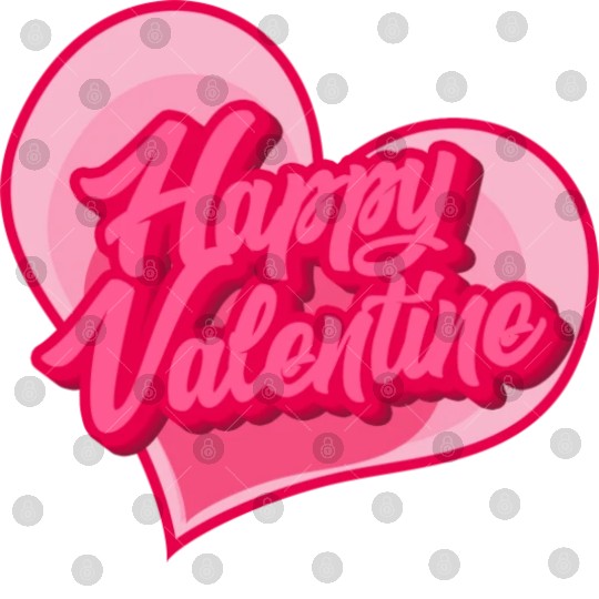 Happy Valentine typography Digital Files