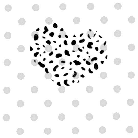 Spotted Heart Dalmatian Digital Files