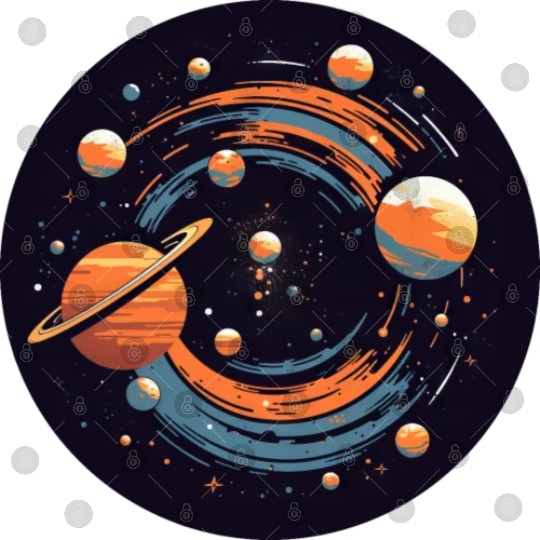 Universe Solar System Planets Digital Files