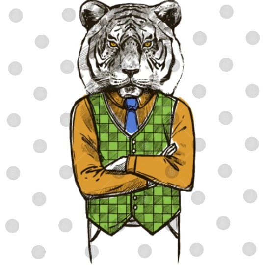 Tiger Wearing classic Digital Files