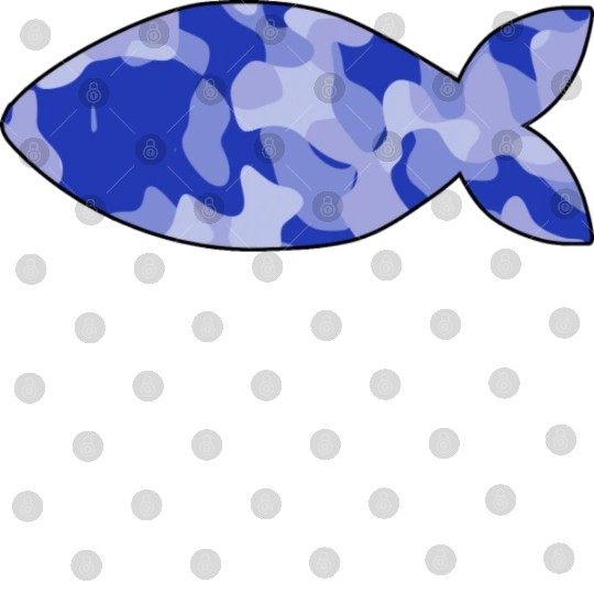 Fish blue camo Digital Files