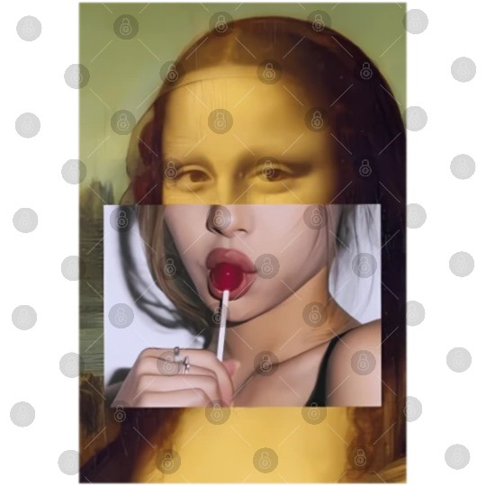 Mona Lisa Lollipop Mona Lisa Digital Files