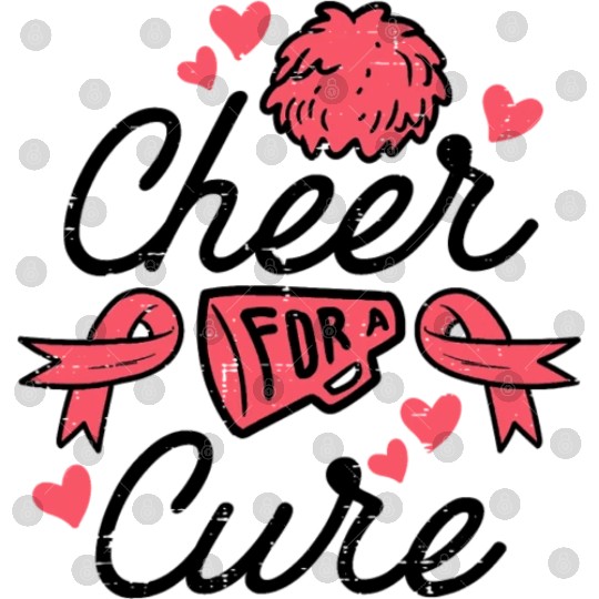 Cheer For A Cure Breast Cancer Awareness Pink Digital Files