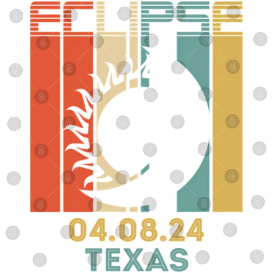 America Total Solar Eclipse 040824 Texas 2024 Digital Files