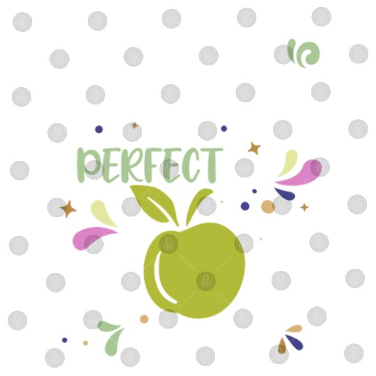 Everyday Perfect Snack Apple Fruit Quote Digital Files