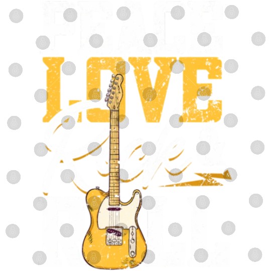 Peace Love Rock & Roll Electronic Rock Guitar Digital Files