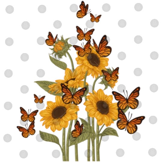 Butterfly Tree Beautiful Animal Butterflies Tree Digital Files