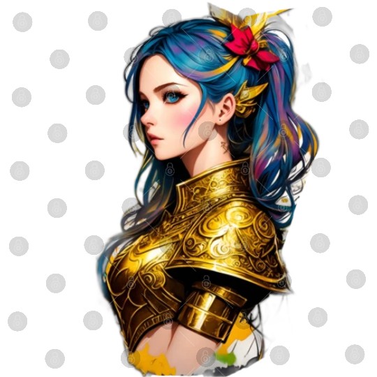 Artistic Comic Style Nordic Medieval Fantasy Woman Digital Files