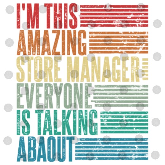 Vintage Store Manager Profession Gift Retro Digital Files