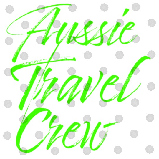 Aussie Travel Crew green Digital Files
