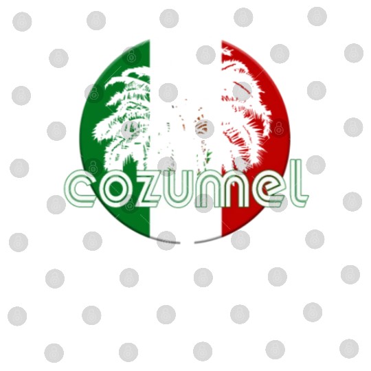 Cozumel Mexico Flag Native Palm Tree Mexican Digital Files