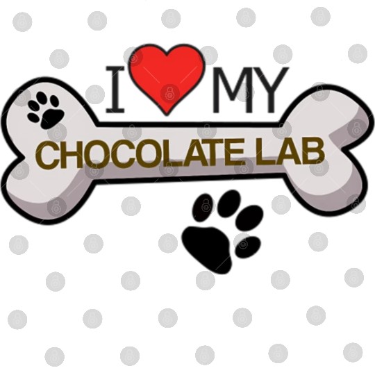 Chocolate Labrador - I Love My Chocolate Lab Digital Files