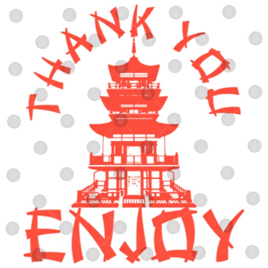 Chinese Take Out Thank You Enjoy Food Asian Digital Files