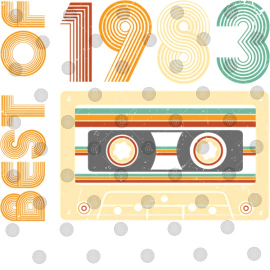 Born In 1983 Best Of 1983 Cassette Tape Digital Files
