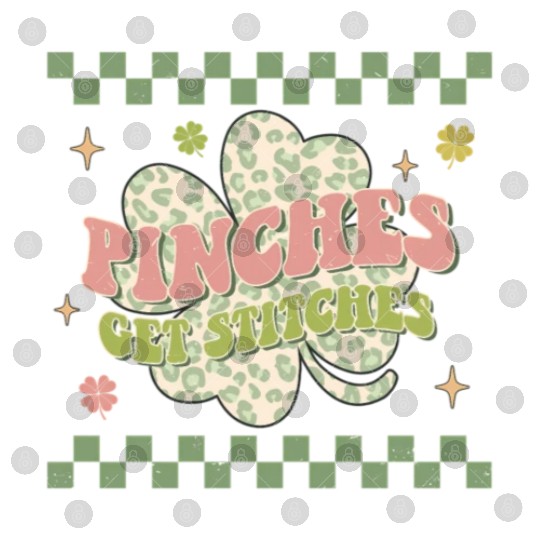 St Patric Dayches Get Stitches Shamrock Digital Files