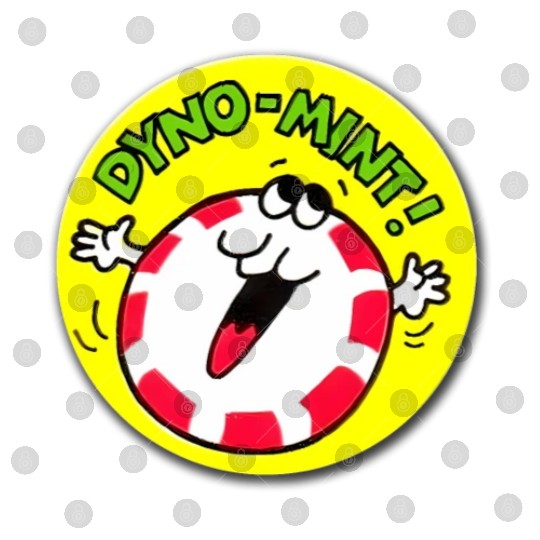 Vintage Scratch And Sniff Sticker Peppermint Dyno- Digital Files