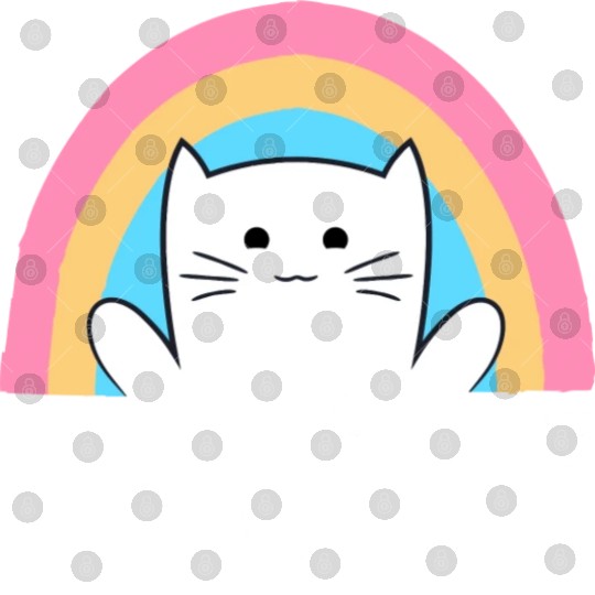 I Hate Everyone Equally Funny Cat Lover Rainbow Digital Files