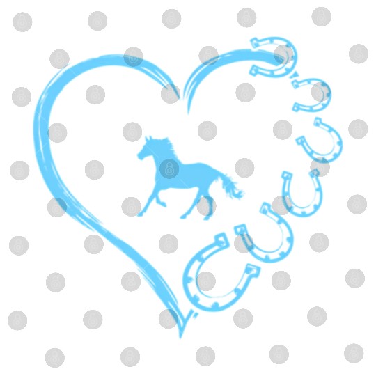 Horseshoe Heart Horse Mom Horseback Riding Digital Files