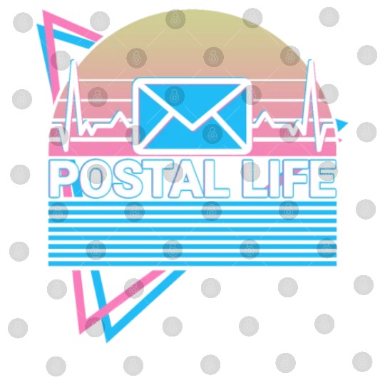 Postal Life Postal Service Postman Retro Digital Files