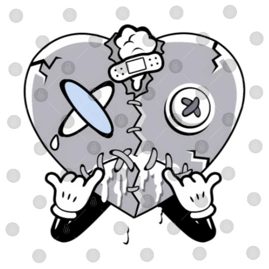 Heart Crying Cement Grey 11S Digital Files