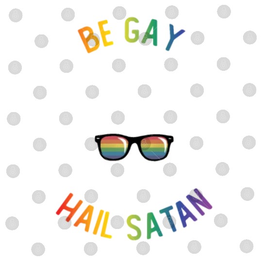 Rainbow Satan Lgbt Goth Gay Pride Baphomet Be Gay Digital Files