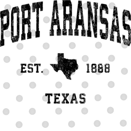 Port Aransas Texas Tx Athletic Black Sports Digital Files