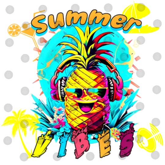 Summer Vibes Pineapple Party Digital Files