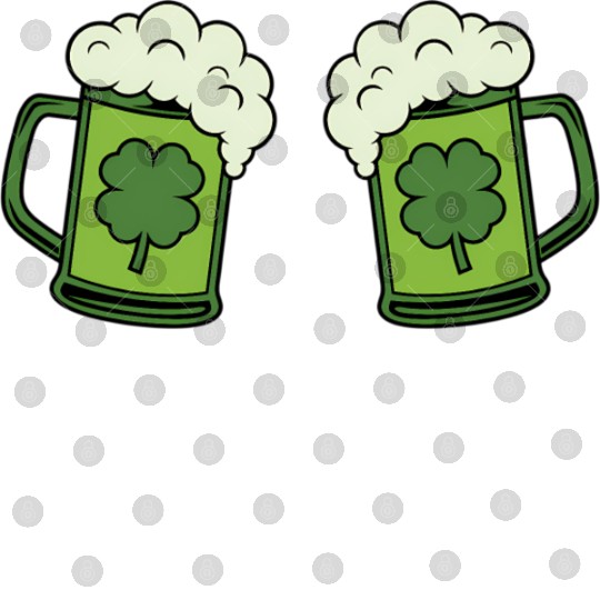 Drinking Green Beer Boobs Shamrock Irish Patric Digital Files