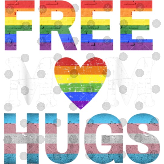Free Mom Hugs LGBT Pride Free Brother Hugs Digital Files