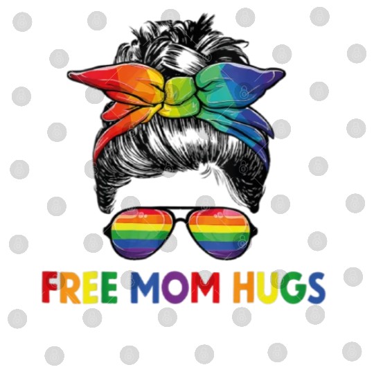 Free Mom Hugs LGBT Pride Free Brother Hugs Digital Files