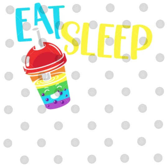 Eat Sleep Boba Tea Repeat Bubble Tea Lover Drinker Digital Files