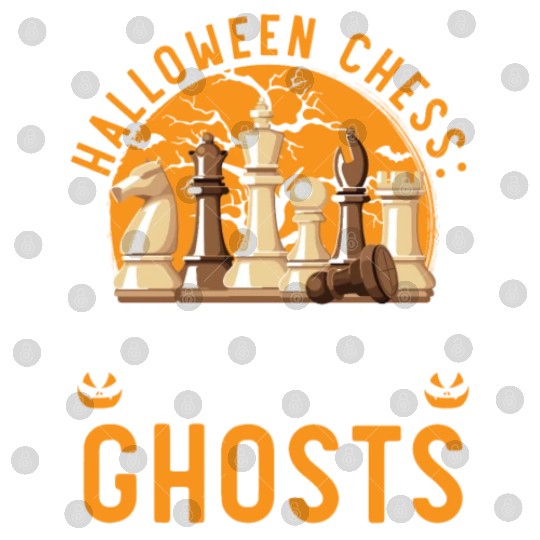 Chess Halloween Trick Or Treat Chess Board Game Digital Files