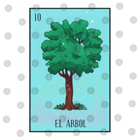 El Arbol Lottery Card The Tree Card Mecan Digital Files