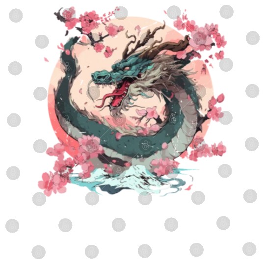 Japanese Dragon Cool Fantasy Chinese Asian Dragon Digital Files